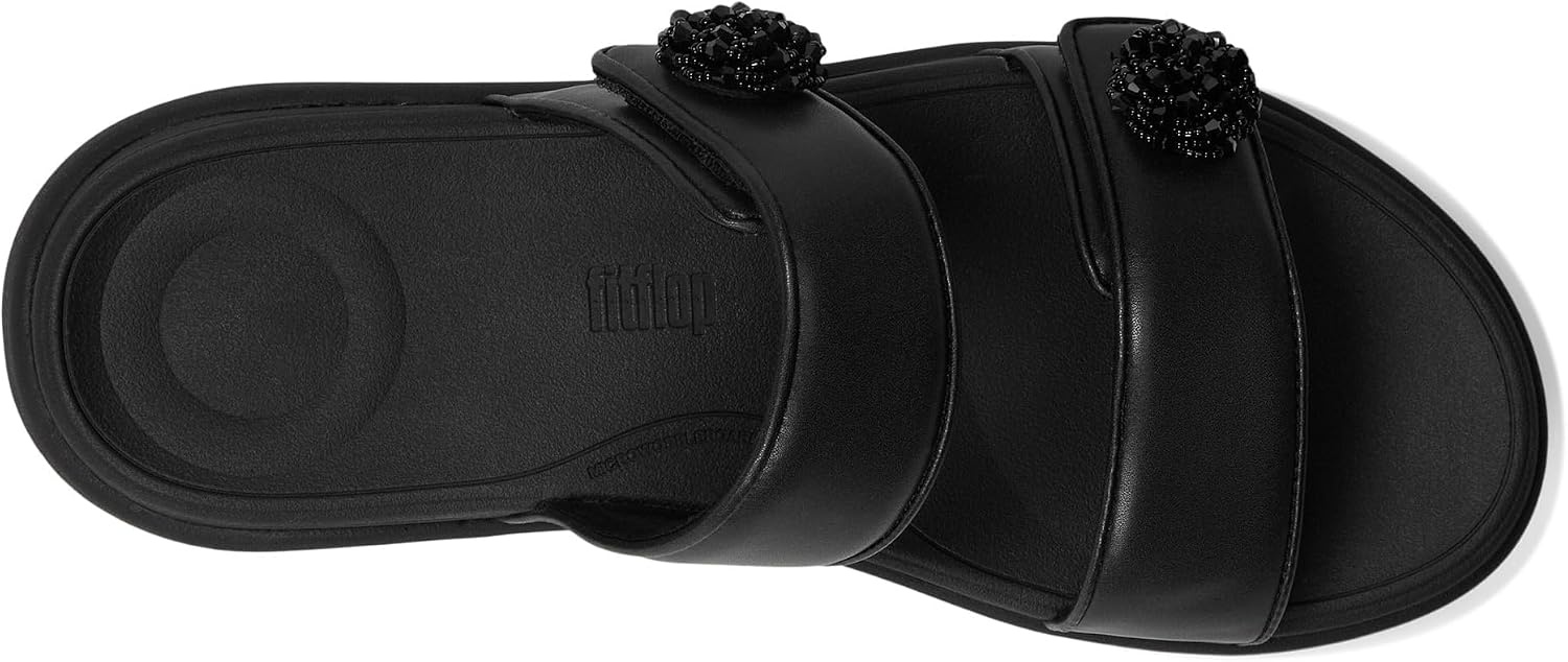 image:imageFitFlop FMode Go BeadieButton Adj Flatform 2Bar SlidesAll Black