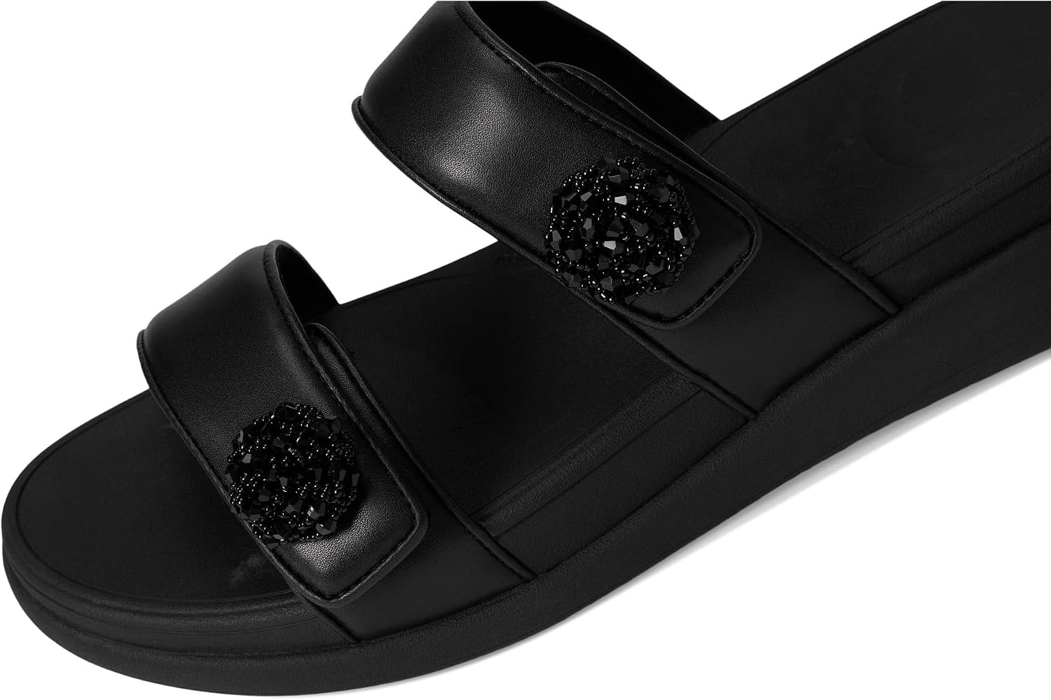 image:imageFitFlop FMode Go BeadieButton Adj Flatform 2Bar SlidesAll Black