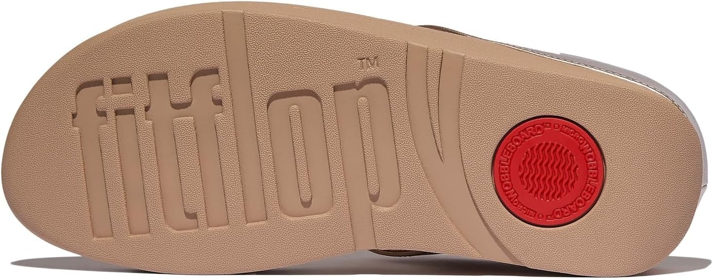 image:imageFitFlop Fino BeadieButton Metallic ToePost SandalsMetallic Classic Beige