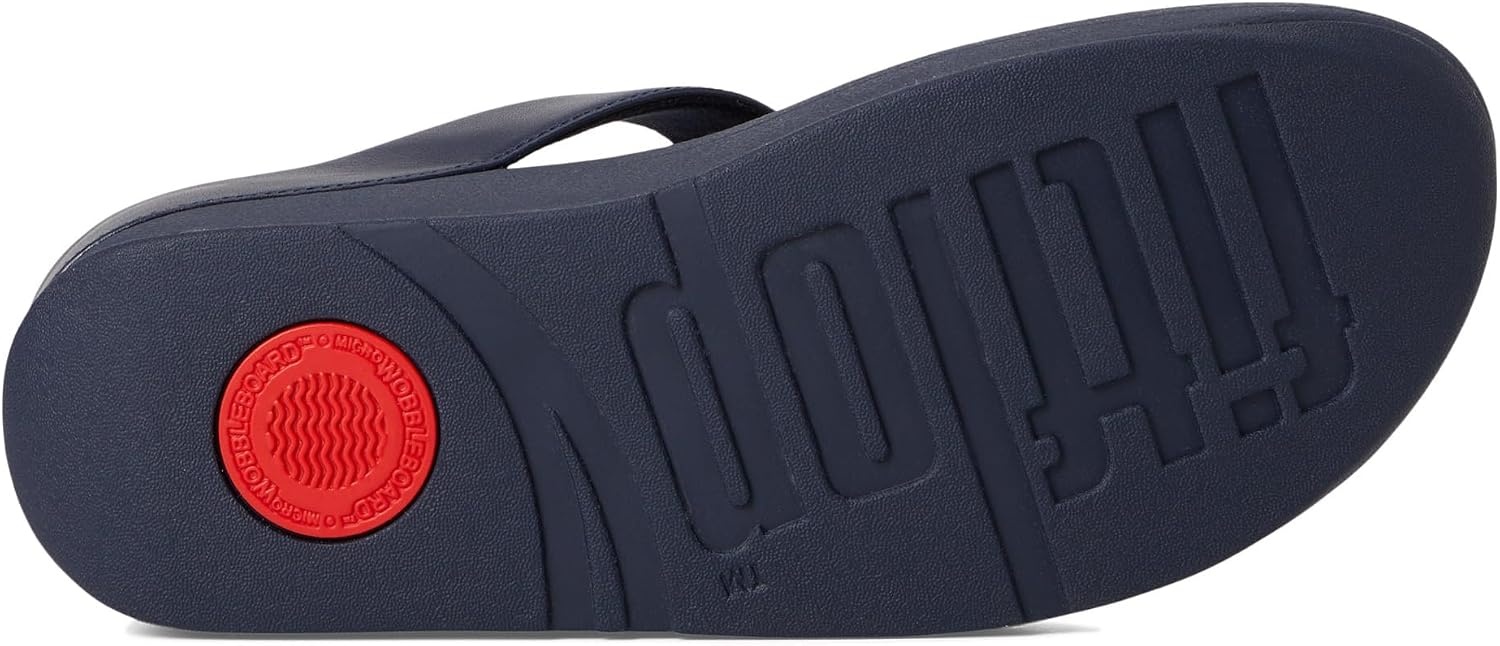 image:imageFitFlop Fino MultiStone Leather ToePost SandalsMidnight Navy