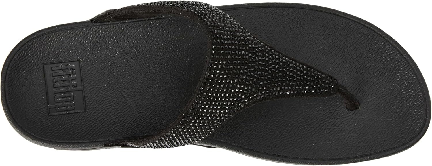 image:imageFitFlop Lulu MultiTonal Glitter ToePost SandalsAll Black