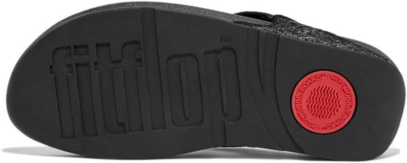 image:imageFitFlop Lulu MultiTonal Glitter ToePost SandalsBlack Glitter