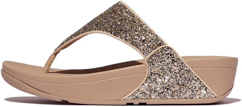 image:imageFitFlop Lulu MultiTonal Glitter ToePost SandalsClassic Beige Mix