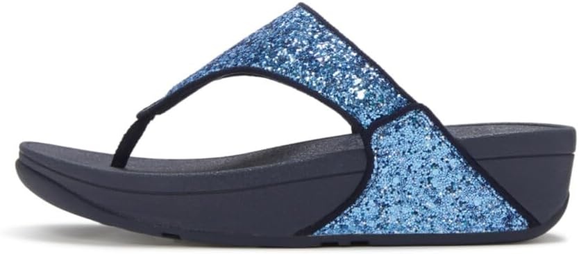 image:imageFitFlop Lulu MultiTonal Glitter ToePost SandalsCosmic Blue