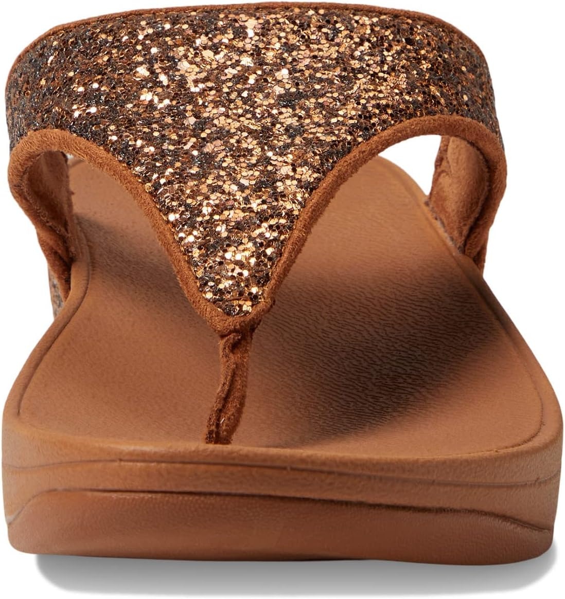 image:imageFitFlop Lulu MultiTonal Glitter ToePost SandalsLight Tan