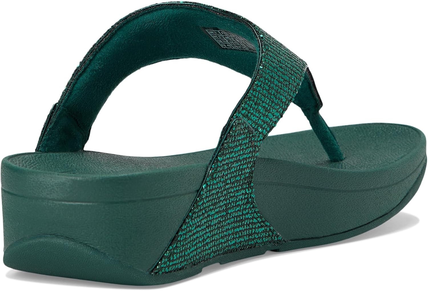 image:imageFitFlop Lulu MultiTonal Glitter ToePost SandalsMetallic Deep Teal