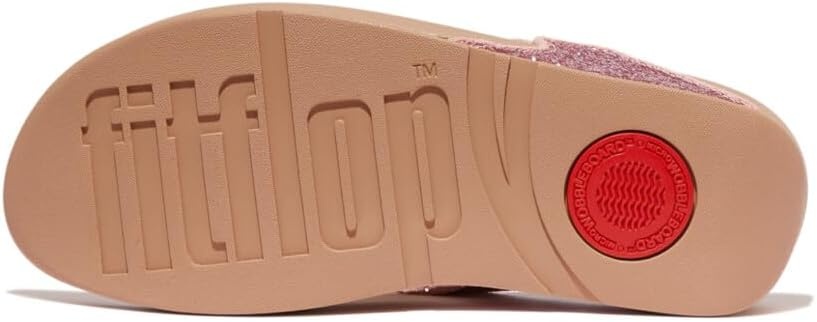 image:imageFitFlop Lulu MultiTonal Glitter ToePost SandalsMetallic Soft Blush
