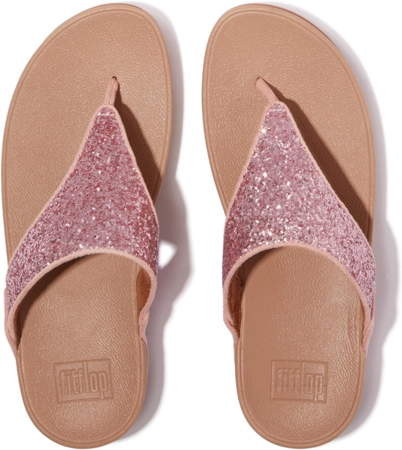 image:imageFitFlop Lulu MultiTonal Glitter ToePost SandalsPink