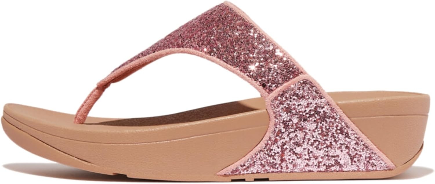 image:imageFitFlop Lulu MultiTonal Glitter ToePost SandalsPink