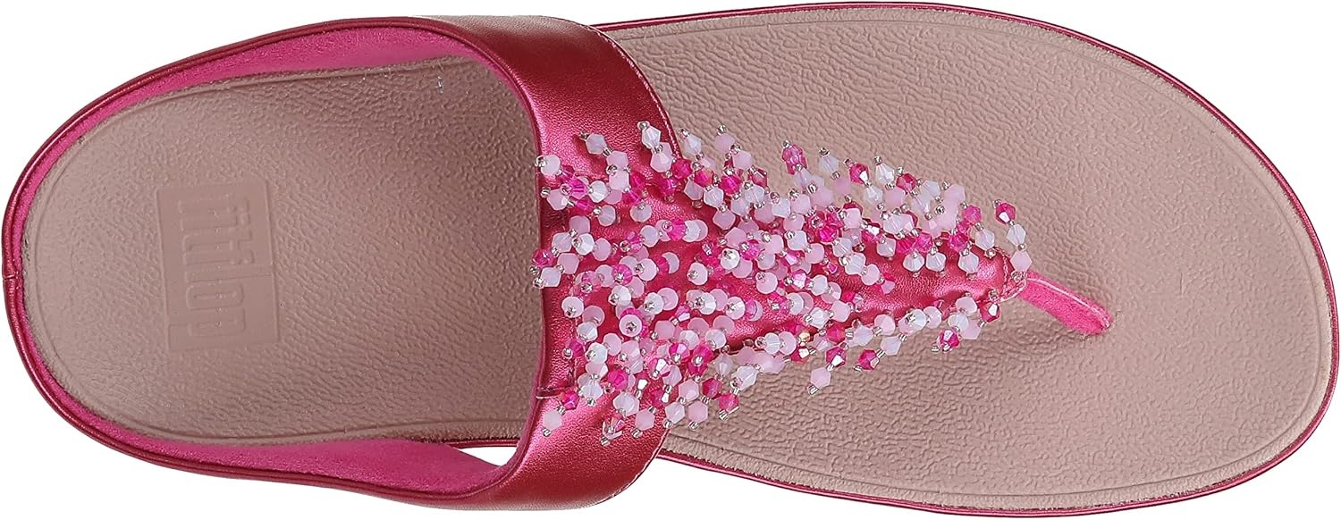 image:imageFitFlop Lulu MultiTonal Glitter ToePost SandalsPink Fuchsia