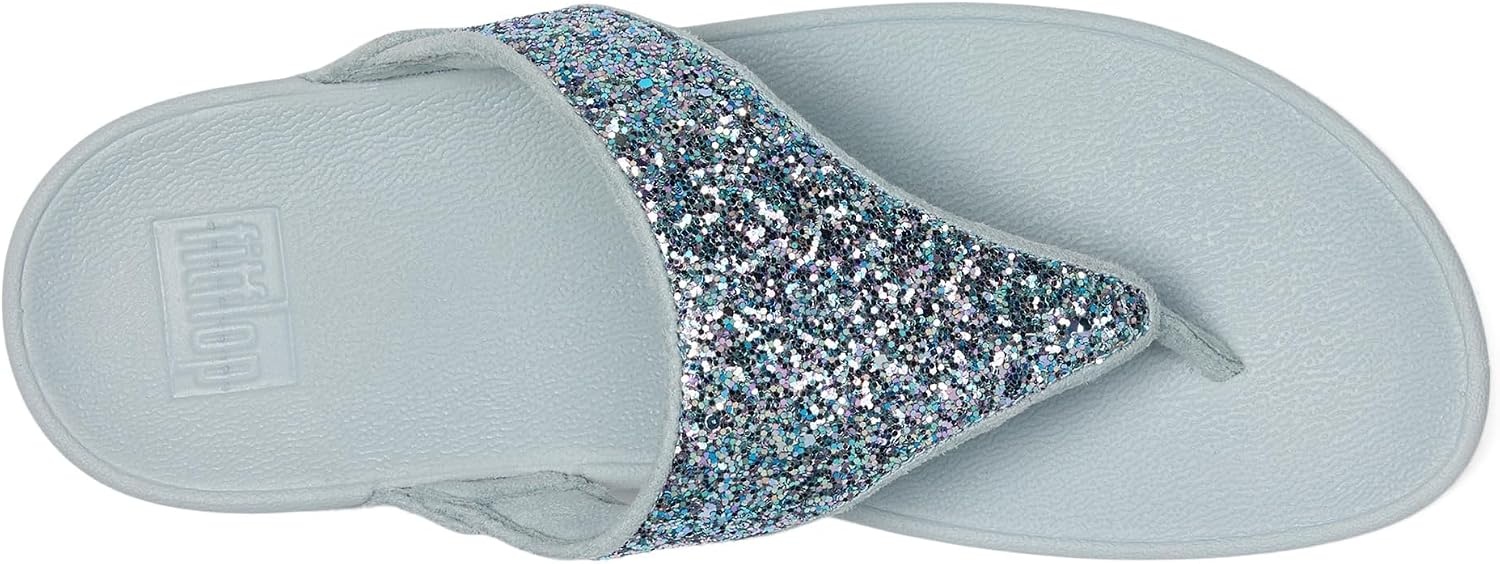 image:imageFitFlop Lulu MultiTonal Glitter ToePost SandalsQuiet Blue