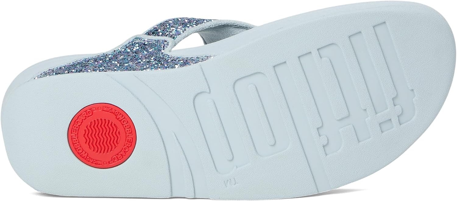 image:imageFitFlop Lulu MultiTonal Glitter ToePost SandalsQuiet Blue