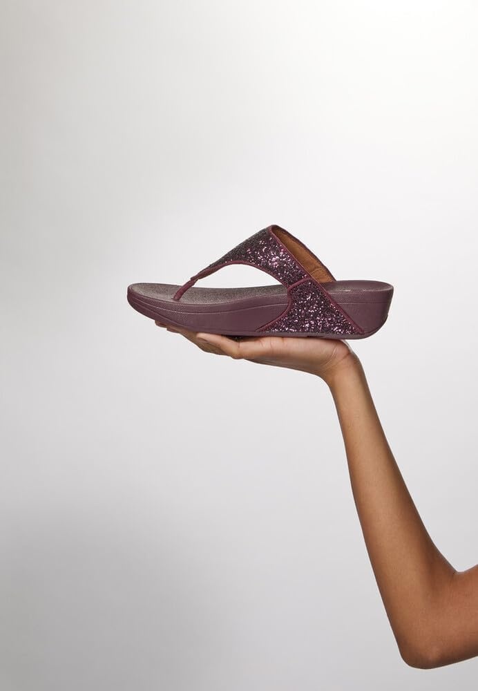 image:imageFitFlop Lulu MultiTonal Glitter ToePost SandalsRed