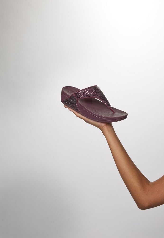 image:imageFitFlop Lulu MultiTonal Glitter ToePost SandalsRed