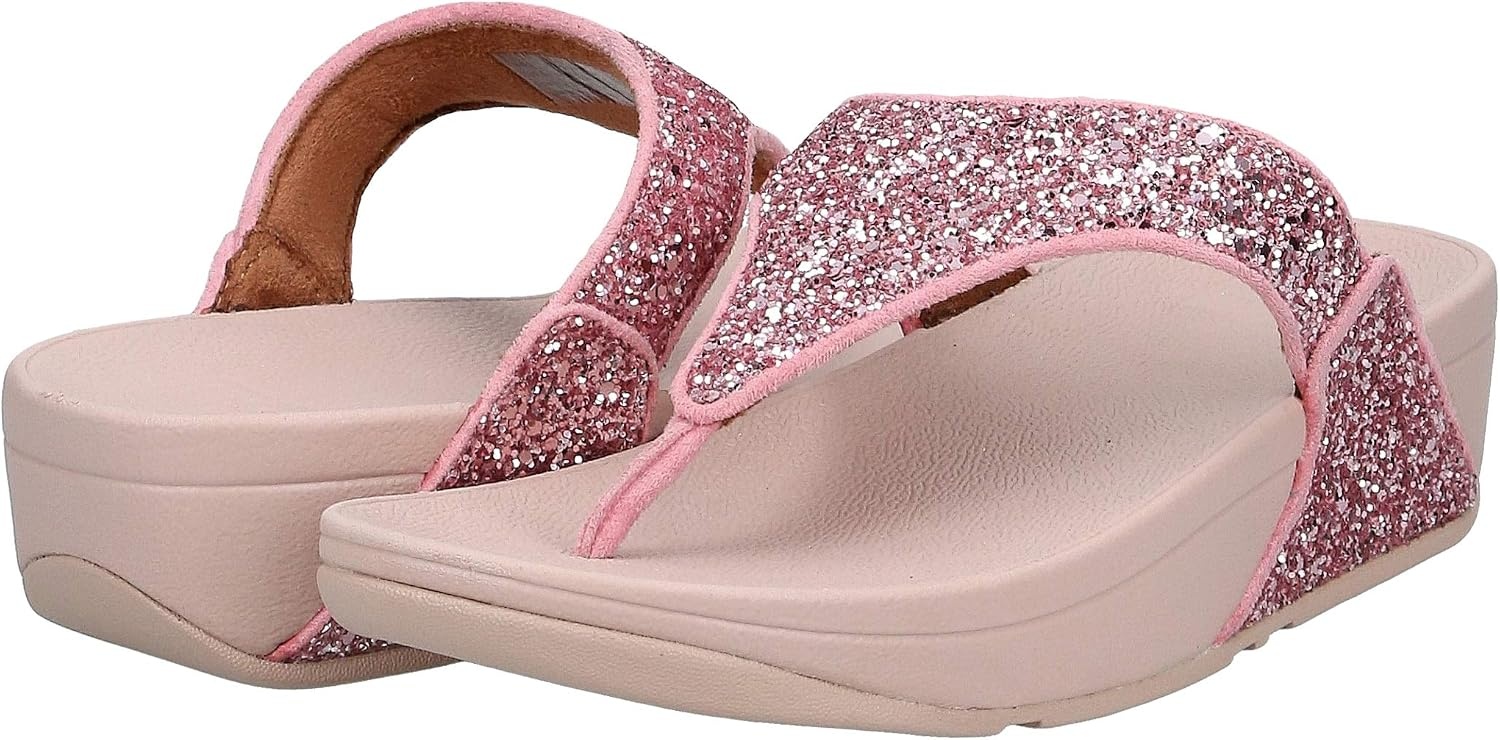 image:imageFitFlop Lulu MultiTonal Glitter ToePost SandalsRose
