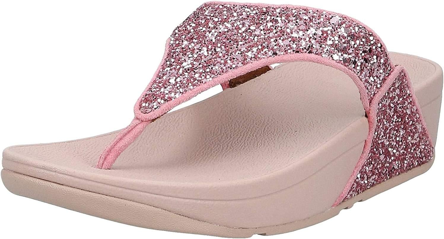 image:imageFitFlop Lulu MultiTonal Glitter ToePost SandalsRose