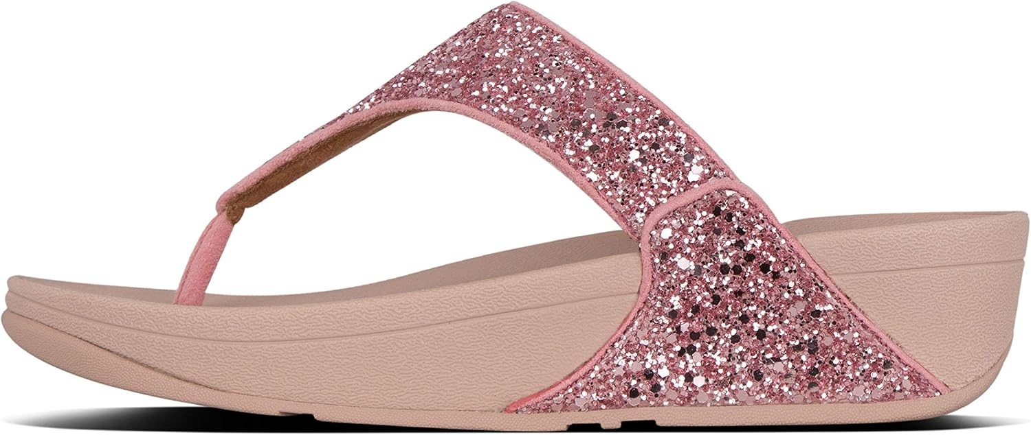 image:imageFitFlop Lulu MultiTonal Glitter ToePost SandalsRose