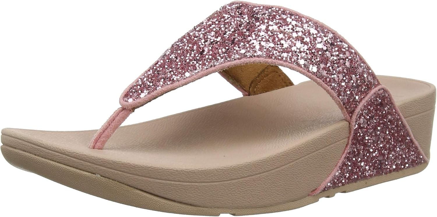 image:imageFitFlop Lulu MultiTonal Glitter ToePost SandalsRose