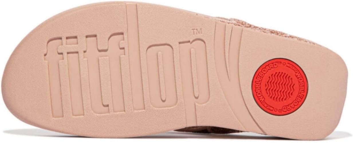 image:imageFitFlop Lulu MultiTonal Glitter ToePost SandalsRose Gold
