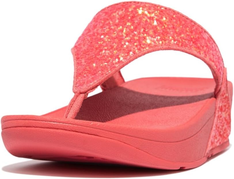 image:imageFitFlop Lulu MultiTonal Glitter ToePost SandalsRosy Coral