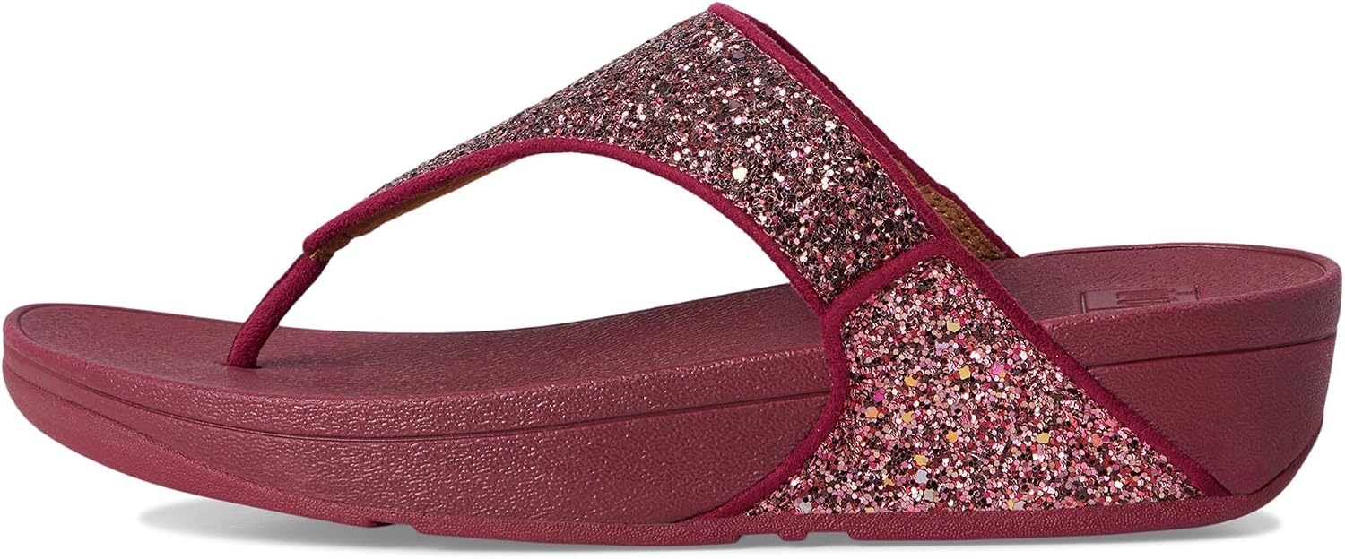 image:imageFitFlop Lulu MultiTonal Glitter ToePost SandalsRuby Mix