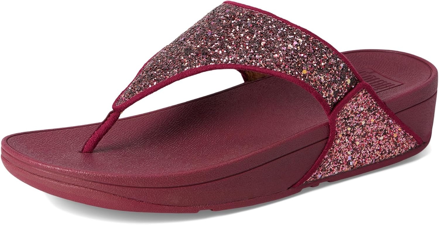 image:imageFitFlop Lulu MultiTonal Glitter ToePost SandalsRuby Mix
