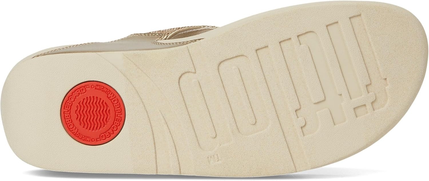 image:imageFitFlop Lulu Sequin ToePost SandalsPlatino