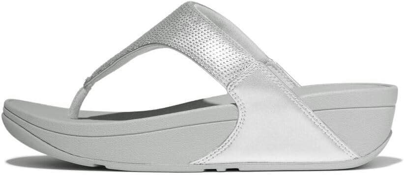 image:imageFitFlop Lulu Sequin ToePost SandalsSilver