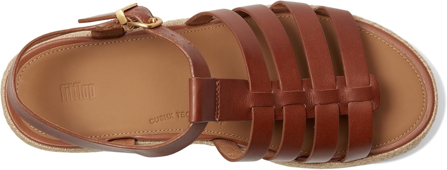 image:imageFitFlop Platfforms Espadrille Fisherman Wedge SandalsDeep Tan