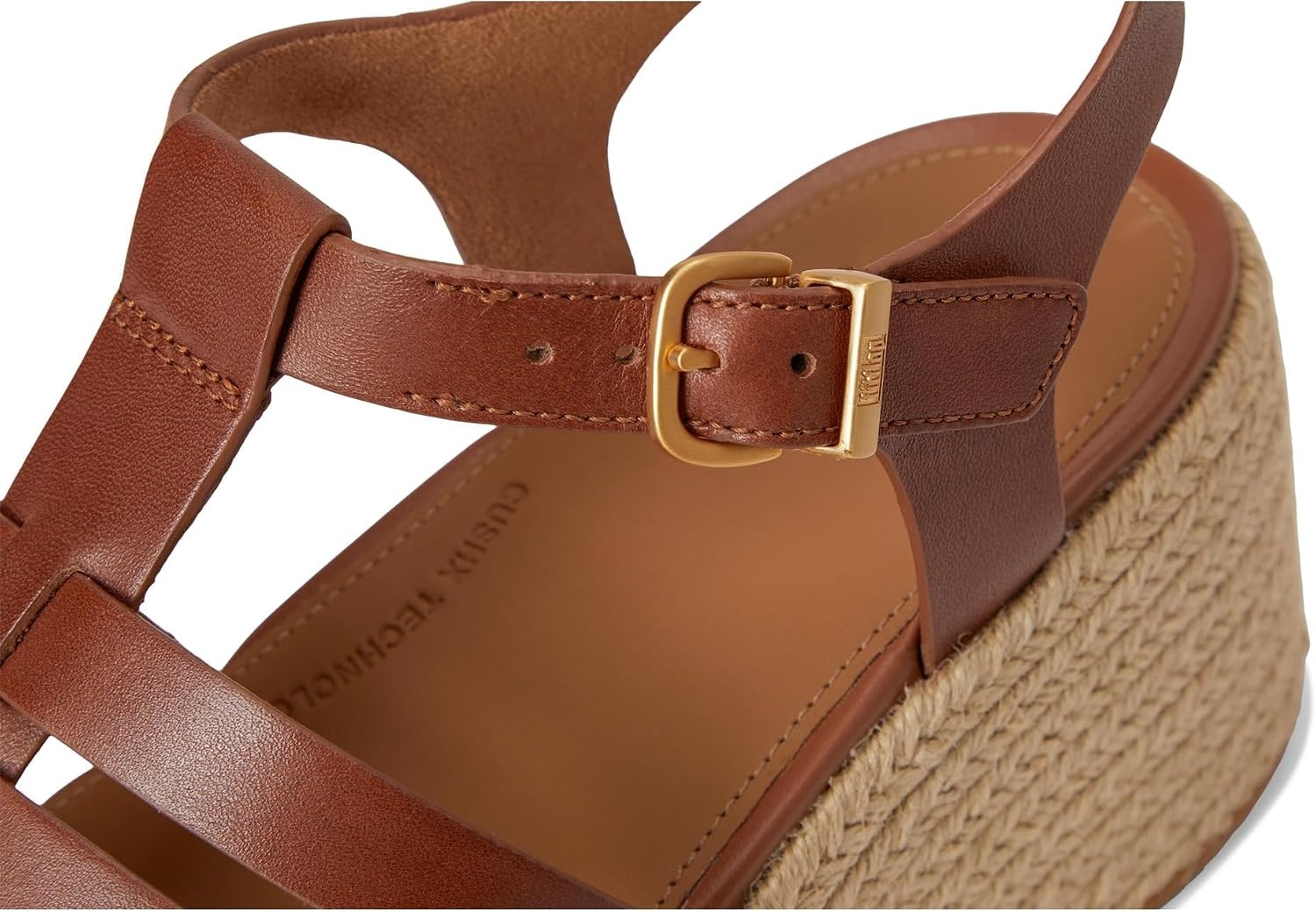 image:imageFitFlop Platfforms Espadrille Fisherman Wedge SandalsDeep Tan