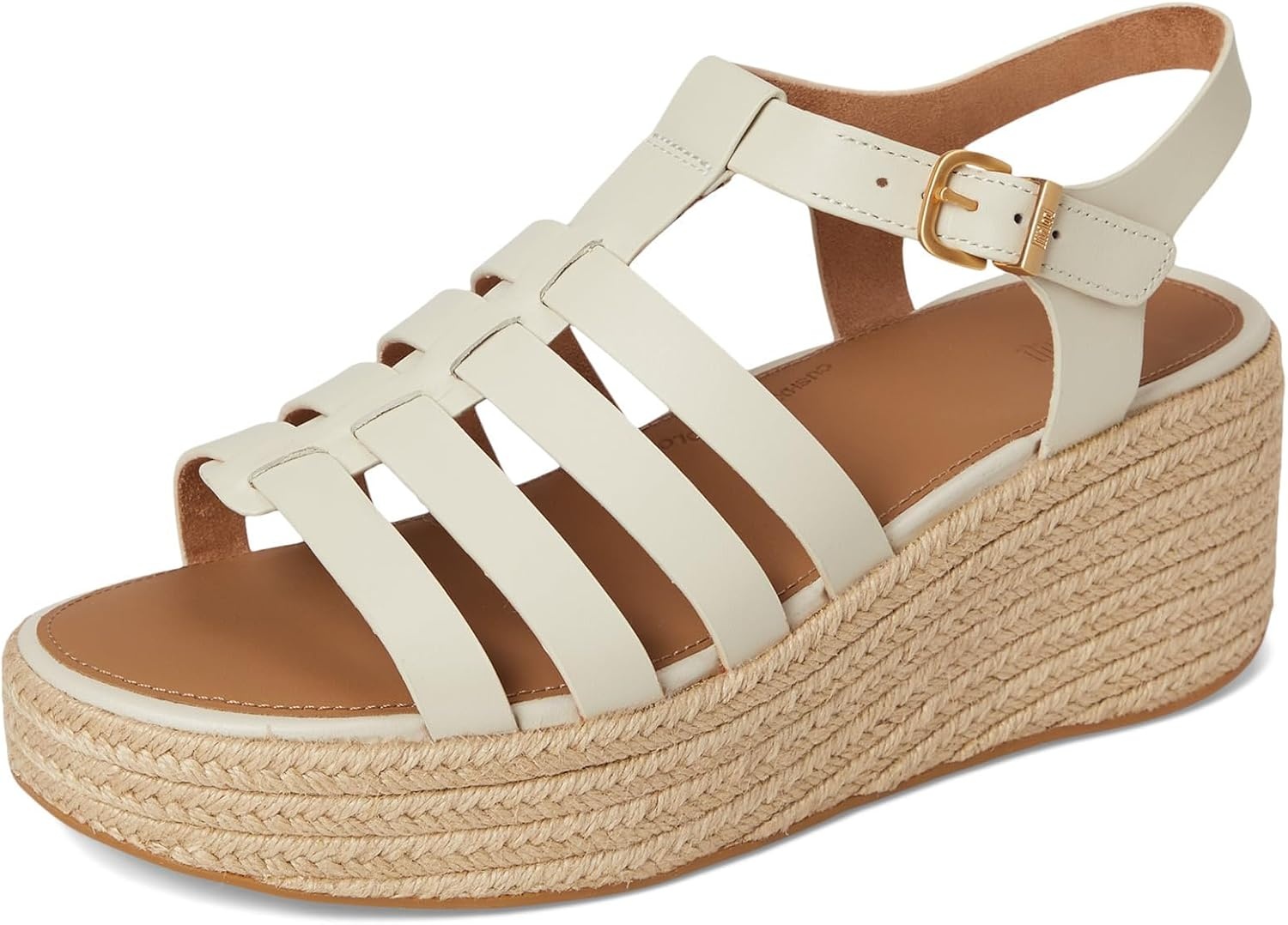 image:imageFitFlop Platfforms Espadrille Fisherman Wedge SandalsParis Beige