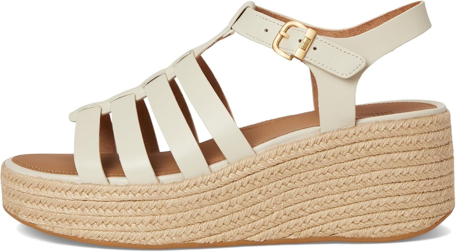image:imageFitFlop Platfforms Espadrille Fisherman Wedge SandalsParis Beige