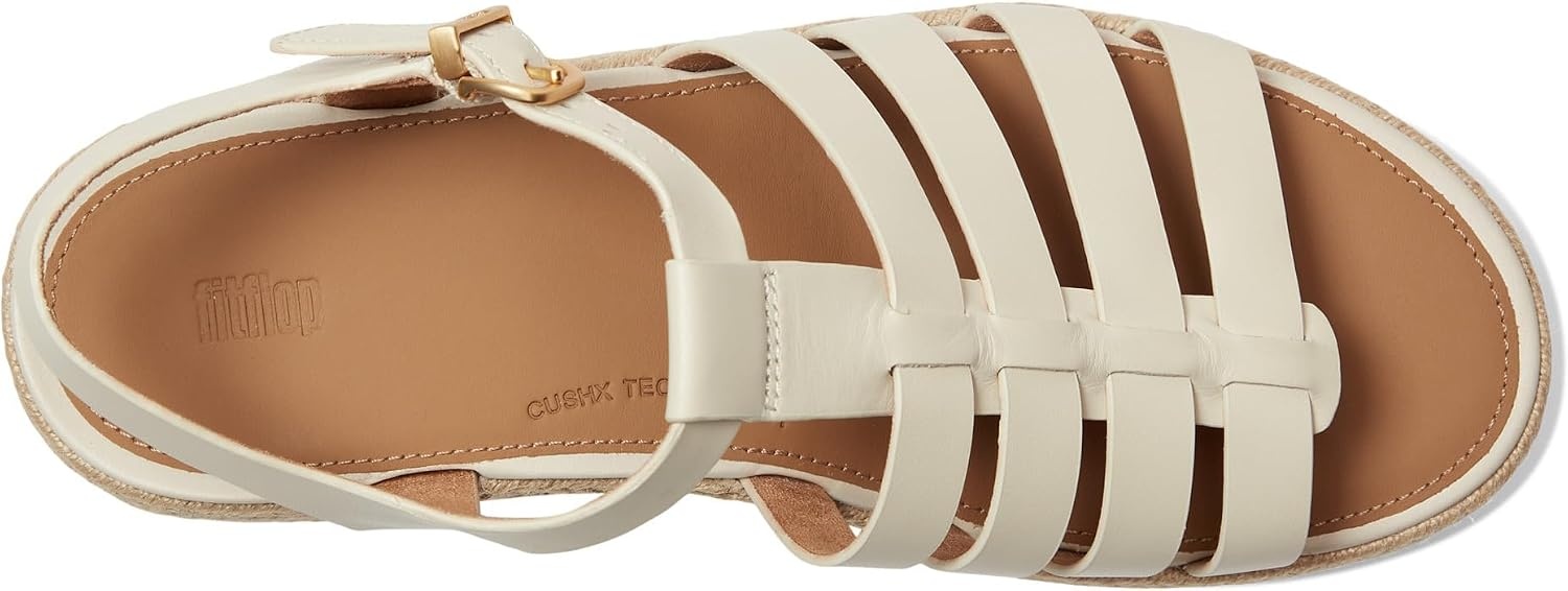 image:imageFitFlop Platfforms Espadrille Fisherman Wedge SandalsParis Beige