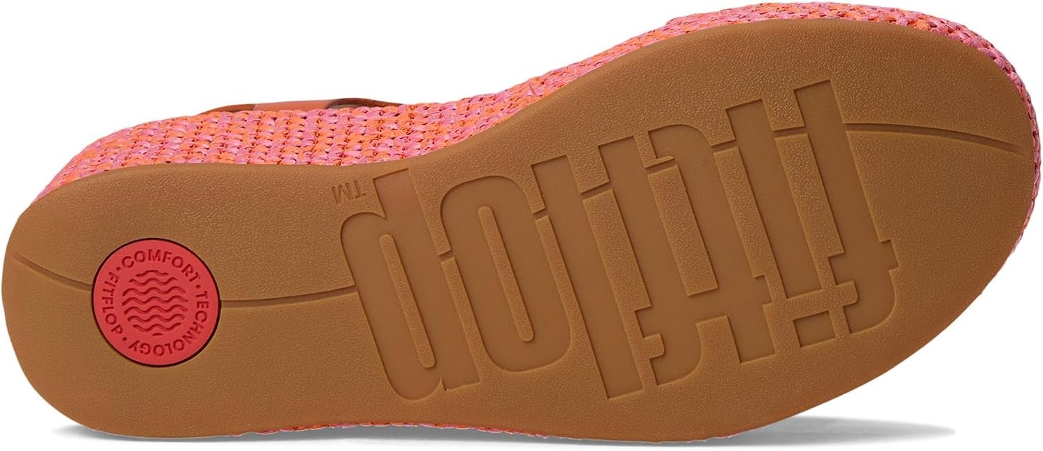 image:imageFitFlop Platfforms Woven Wedge AnkleStrap SandalsSatsumaPinkperfect Mix