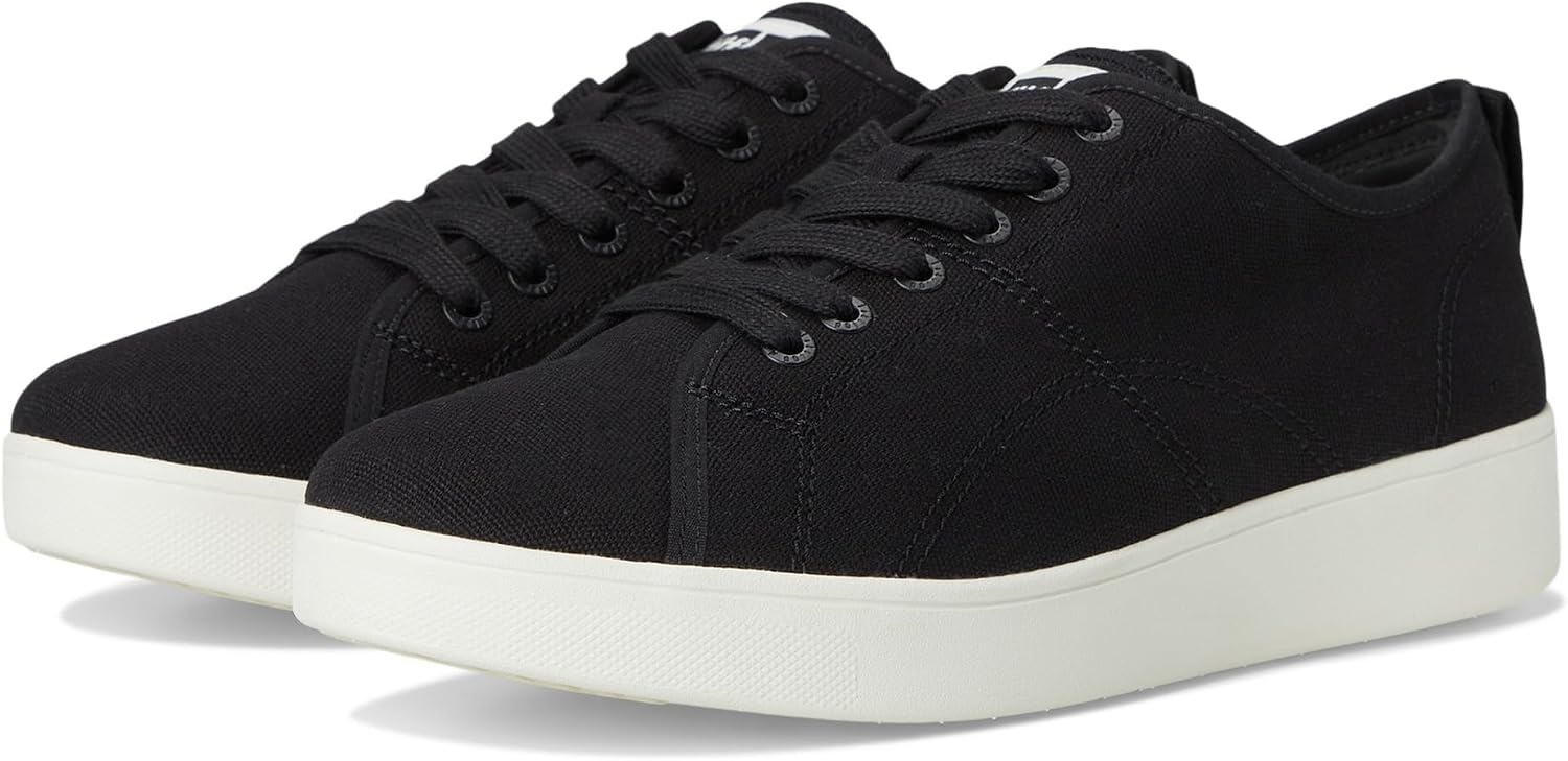 image:imageFitFlop Rally Canvas SneakersBlackCream