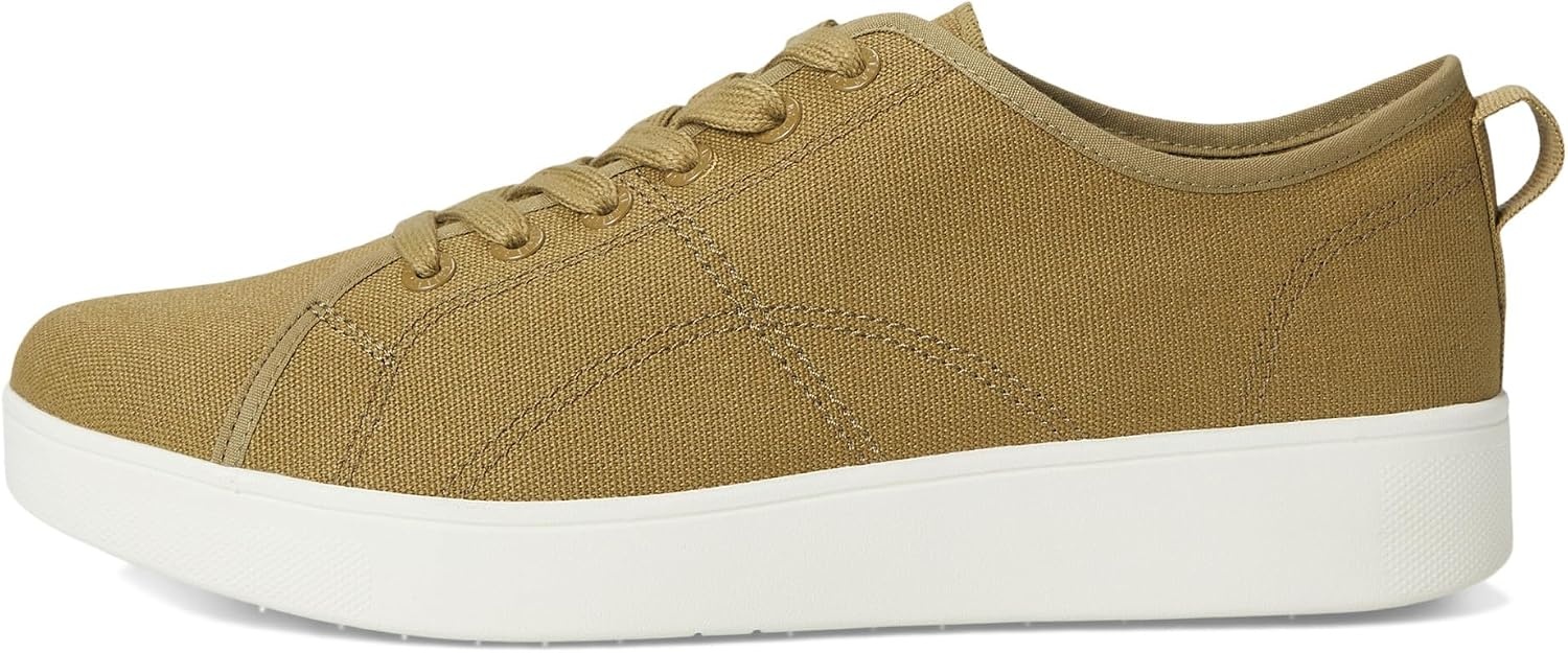image:imageFitFlop Rally Canvas SneakersCamogreenCream
