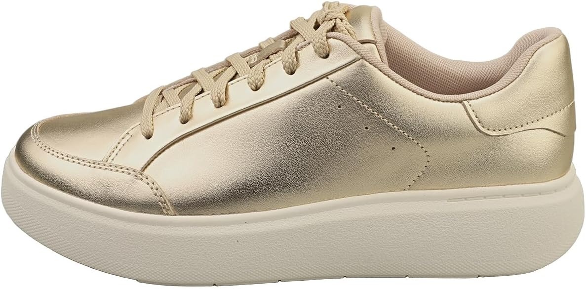 image:imageFitFlop Rtg MetallicLeather SneakersPlatino