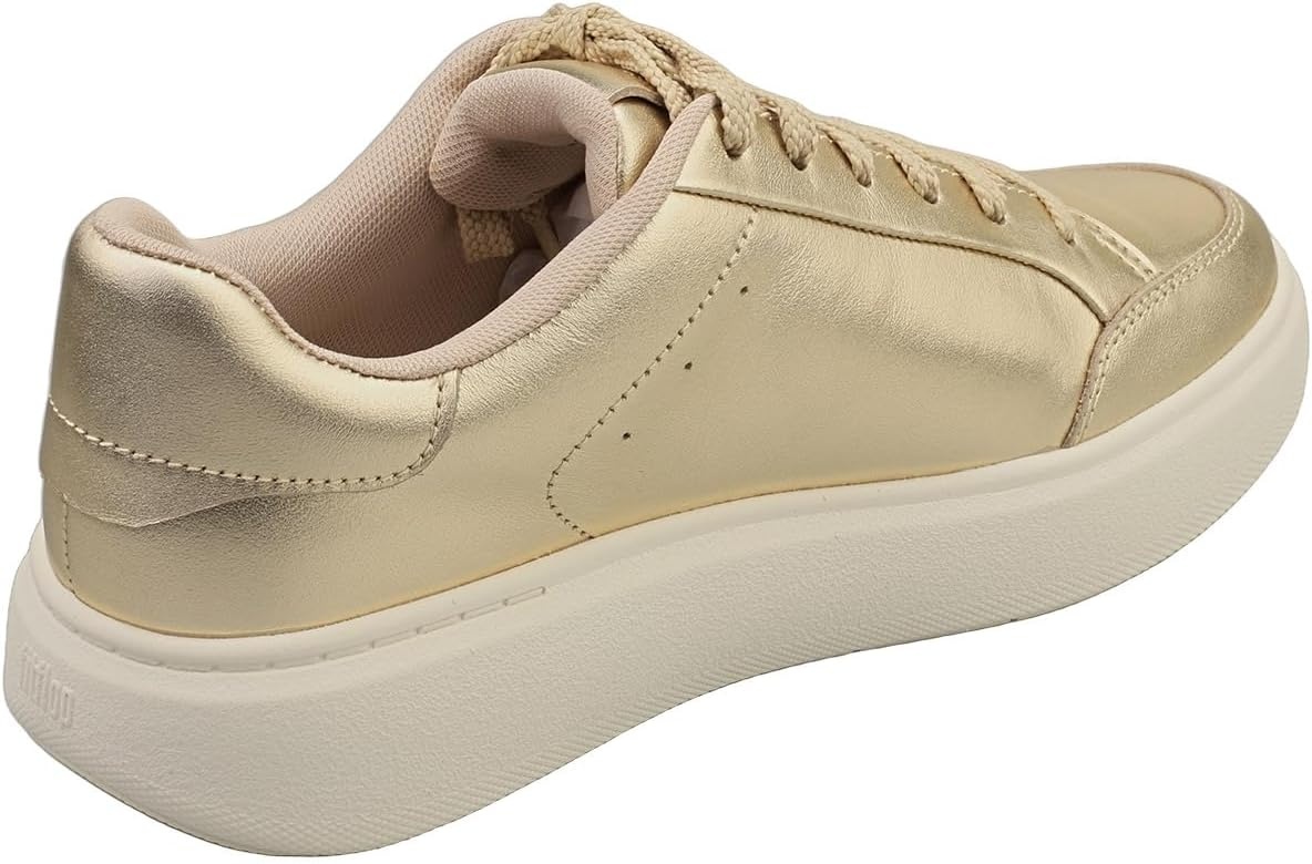 image:imageFitFlop Rtg MetallicLeather SneakersPlatino