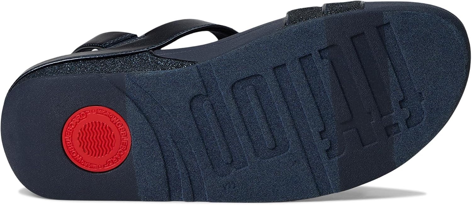 image:imageFitFlop Skinny Ii Glitterdust ZStrap SandalsMidnight Navy