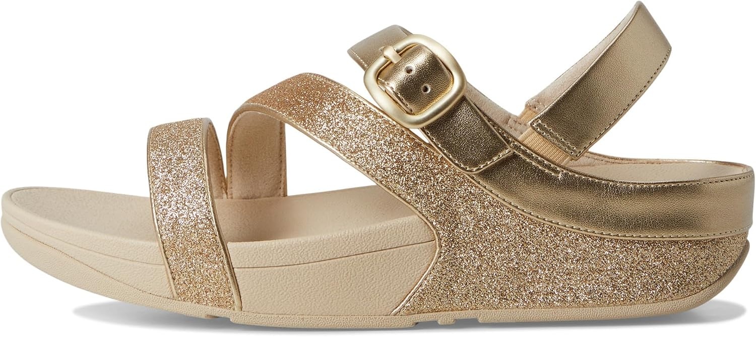 image:imageFitFlop Skinny Ii Glitterdust ZStrap SandalsPlatino