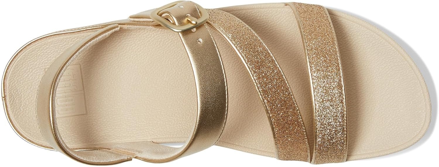 image:imageFitFlop Skinny Ii Glitterdust ZStrap SandalsPlatino