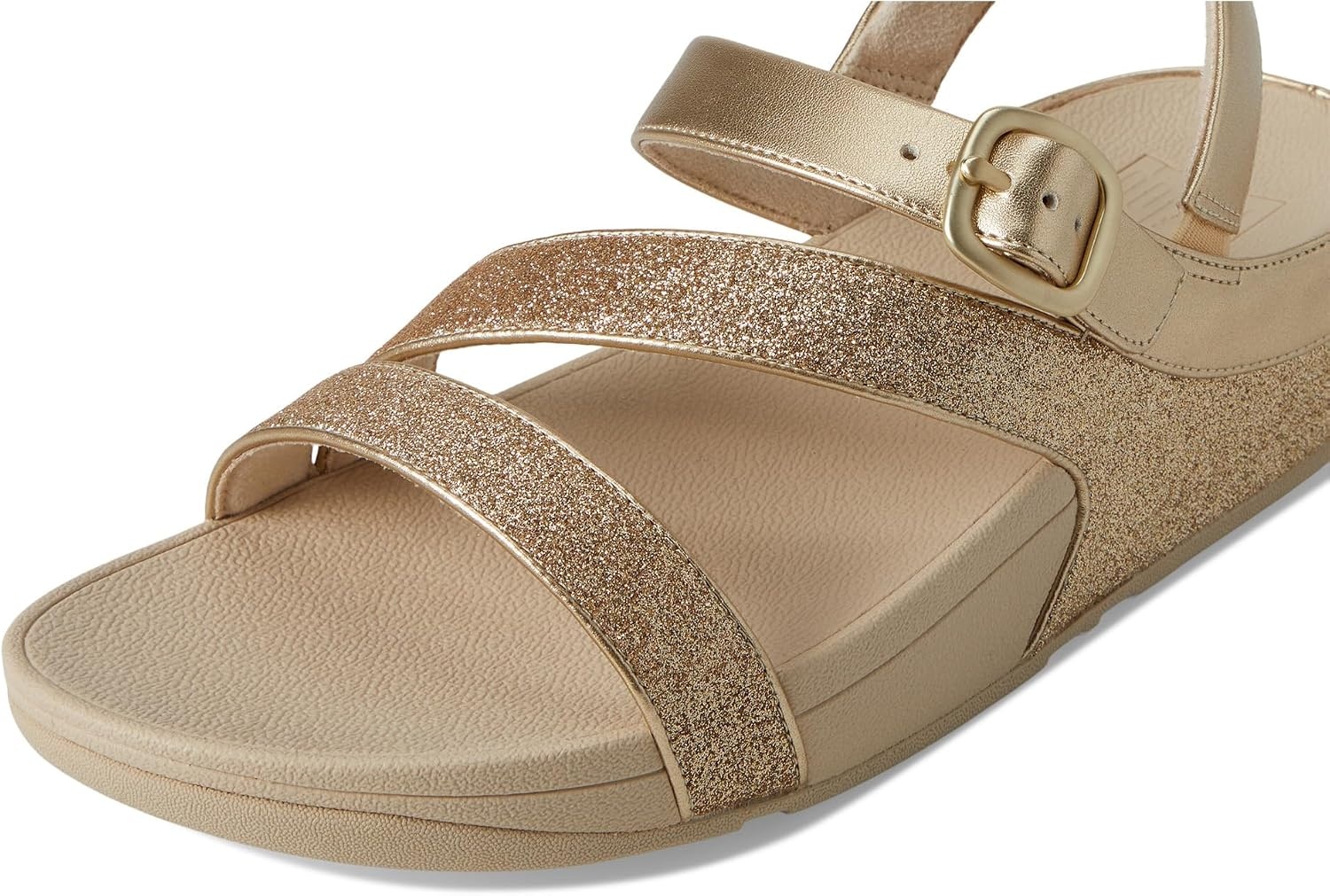 image:imageFitFlop Skinny Ii Glitterdust ZStrap SandalsPlatino