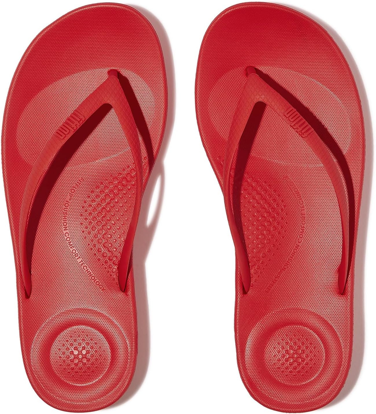 image:imageFitFlop Surfa StripeWebbing ToePost Sandals002 Red