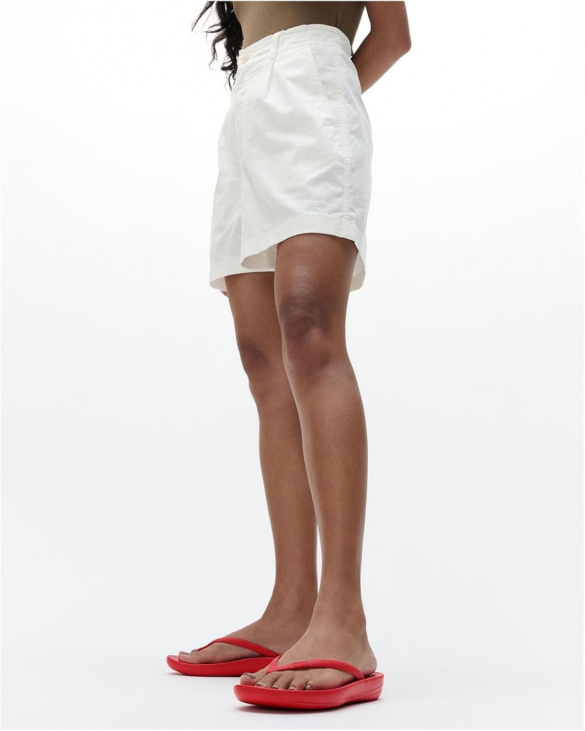 image:imageFitFlop Surfa StripeWebbing ToePost Sandals002 Red