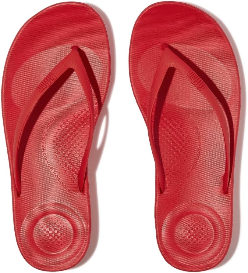 image:imageFitFlop Surfa StripeWebbing ToePost SandalsRed