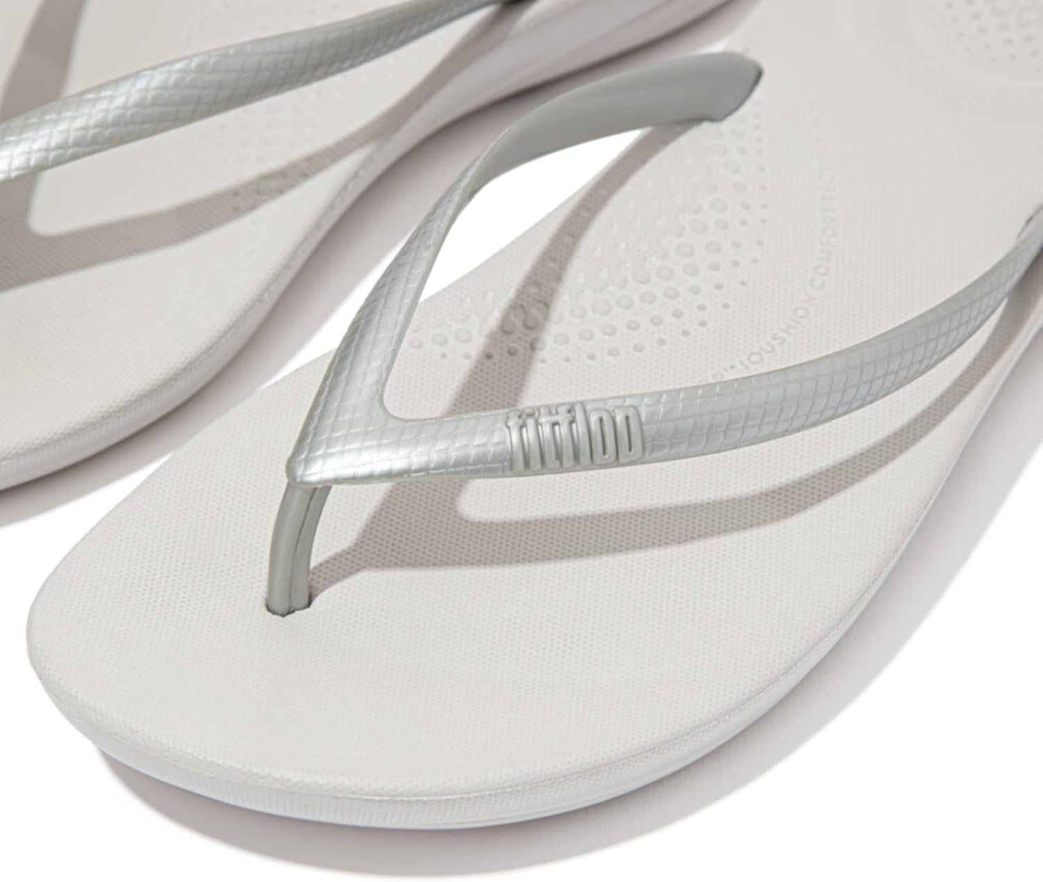 image:imageFitFlop Surfa StripeWebbing ToePost SandalsSilver 2