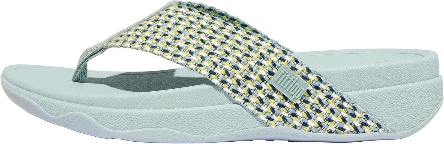 image:imageFitFlop Surfa Toe Post SandalsMint Blue Multi