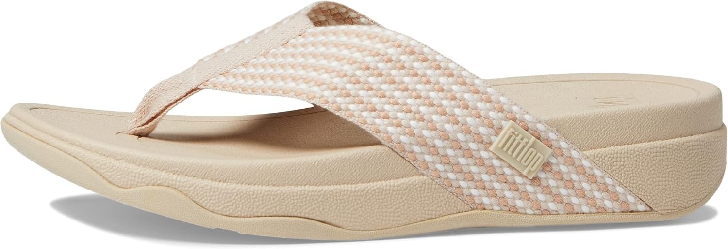 image:imageFitFlop Surfa Toe Post SandalsStone Beige Mix