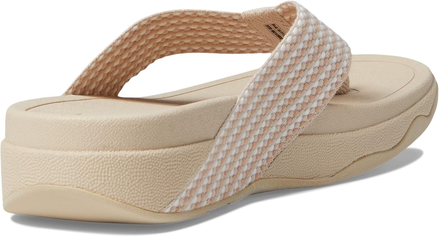 image:imageFitFlop Surfa Toe Post SandalsStone Beige Mix