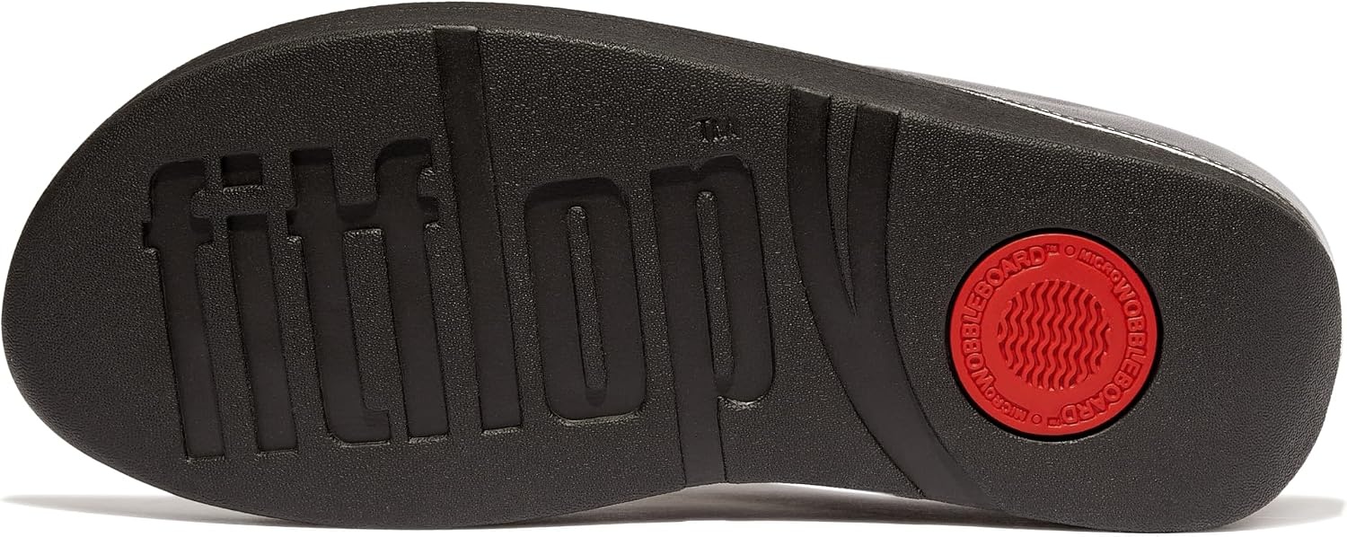 image:imageFitFlop Womens FINO Glitterdust Metallic Toe Post Flip Flop SandalGrey